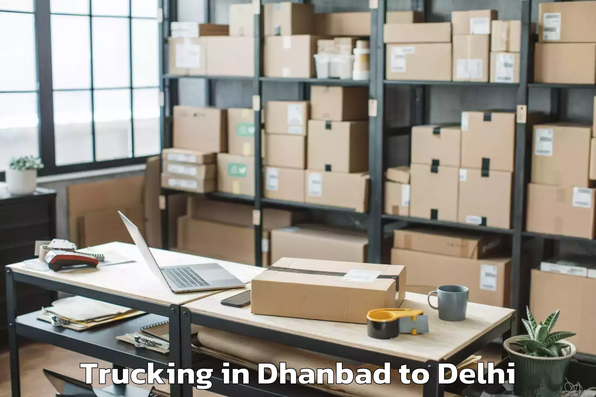 Top Dhanbad to Westend Mall Delhi Trucking Available